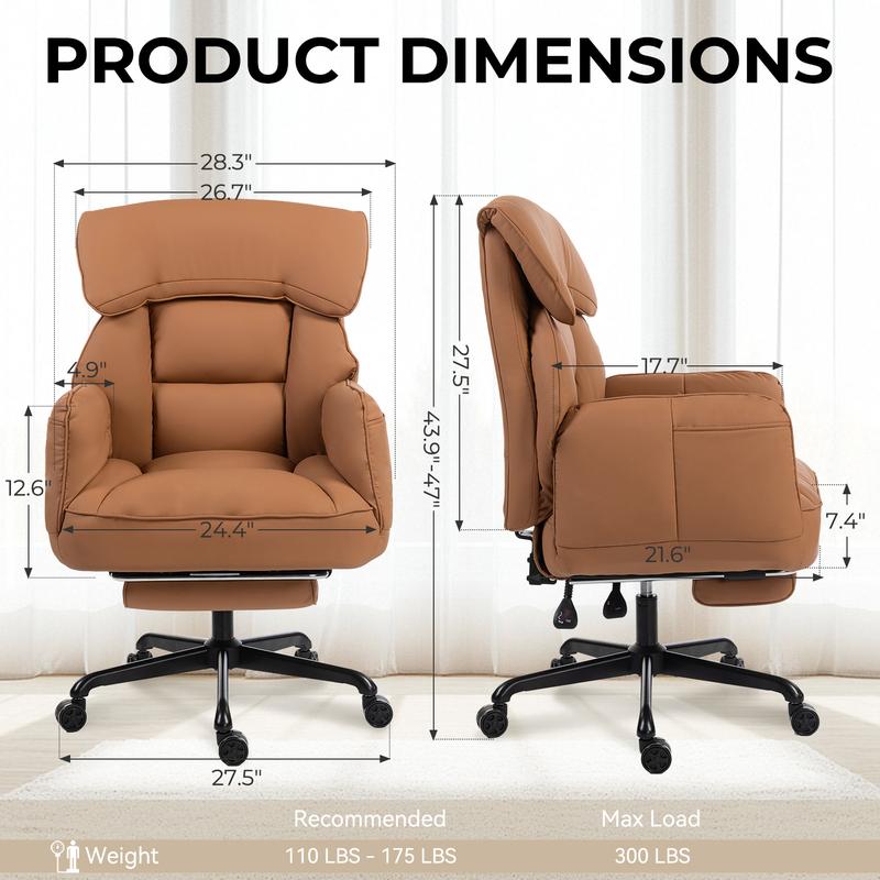 Cross egged Office Chair with Pivoting Armrests
