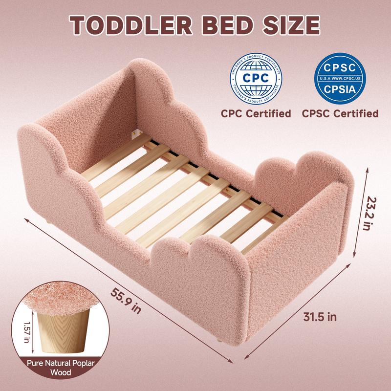 Kids Upholstered Toddler Bed